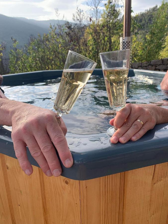 La Voutee 5 Epis Avec Bain Finlandais Prive Au Manoir Du Charme Gorges Du Tarn Bed & Breakfast Quezac  Exterior foto